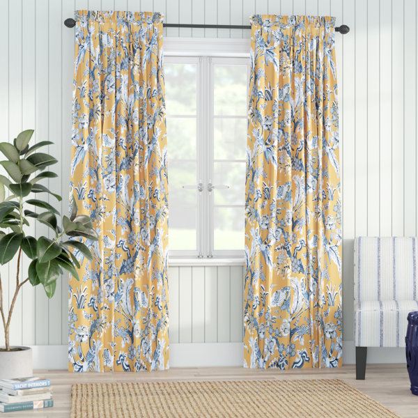 Blue And Yellow Curtains
